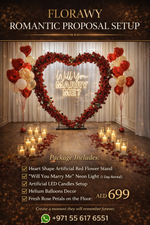 Florawy Romantic Proposal Setup – “Will You Marry Me” Experience