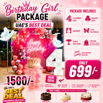 Florawy Birthday Party Decor Package – Neon Lights + Cake Included