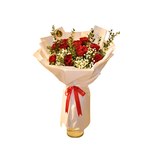 Ivory Scarlet Elegance by Florawy