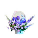 Rosy Delight Balloon Birthday Bloom Box