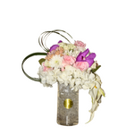 Crystal Elegance – Premium Floral Vase Arrangement