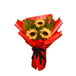 Sunshine Delight – Premium Sunflower Bouquet by Florawy (Limited Offer)