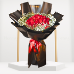 Florawy Midnight Scarlet Elegance