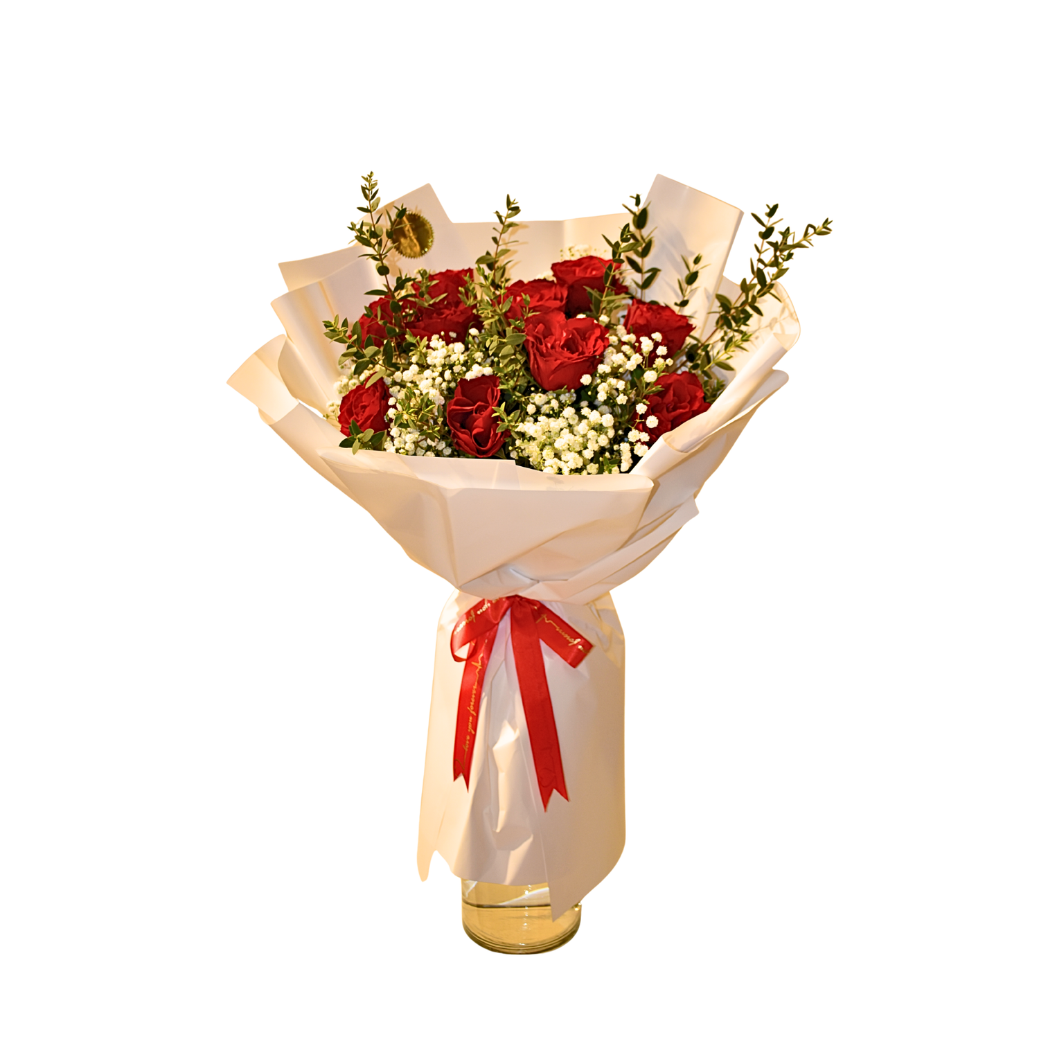 Ivory Scarlet Elegance by Florawy