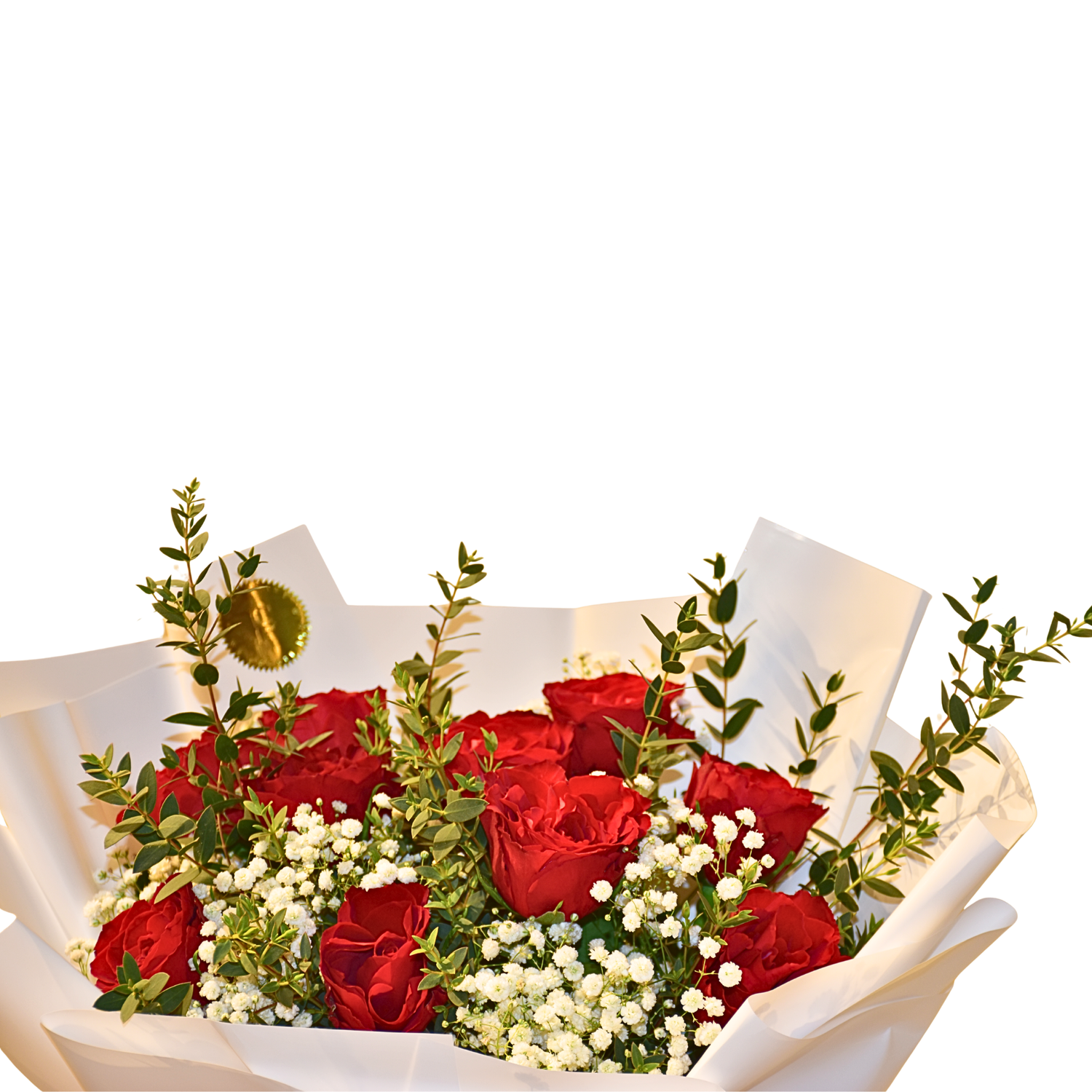 Ivory Scarlet Elegance by Florawy