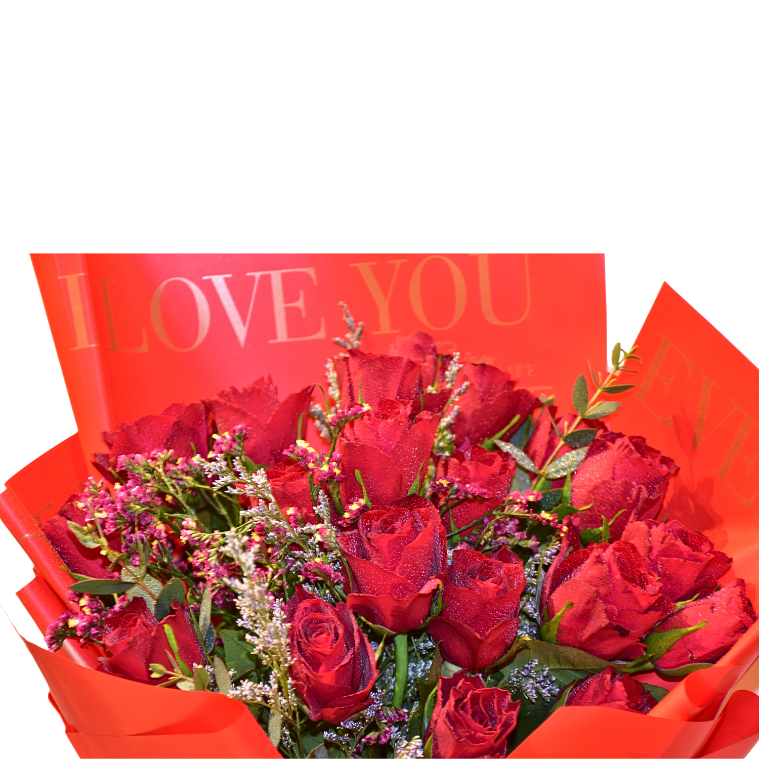 Love Day Scarlet Bouquet by Florawy