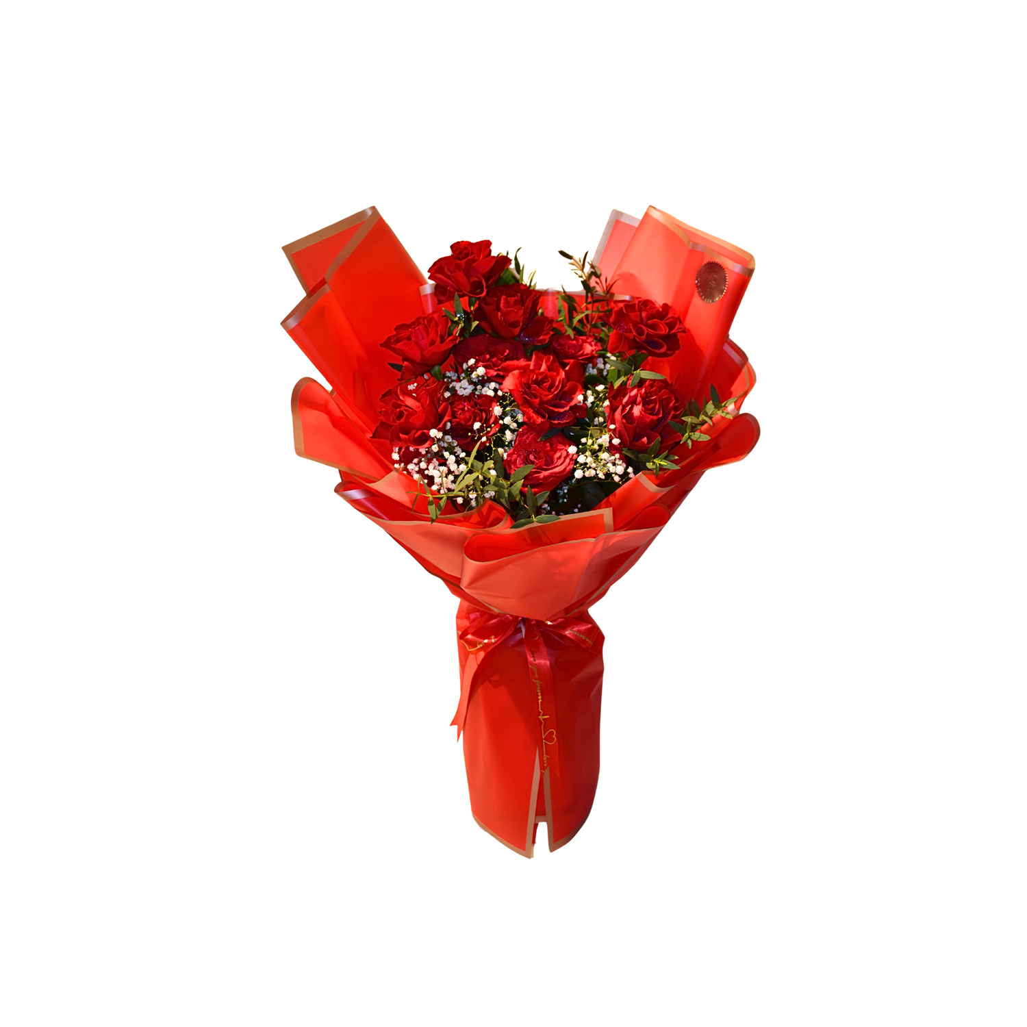 Radiant Scarlet Bouquet by Florawy