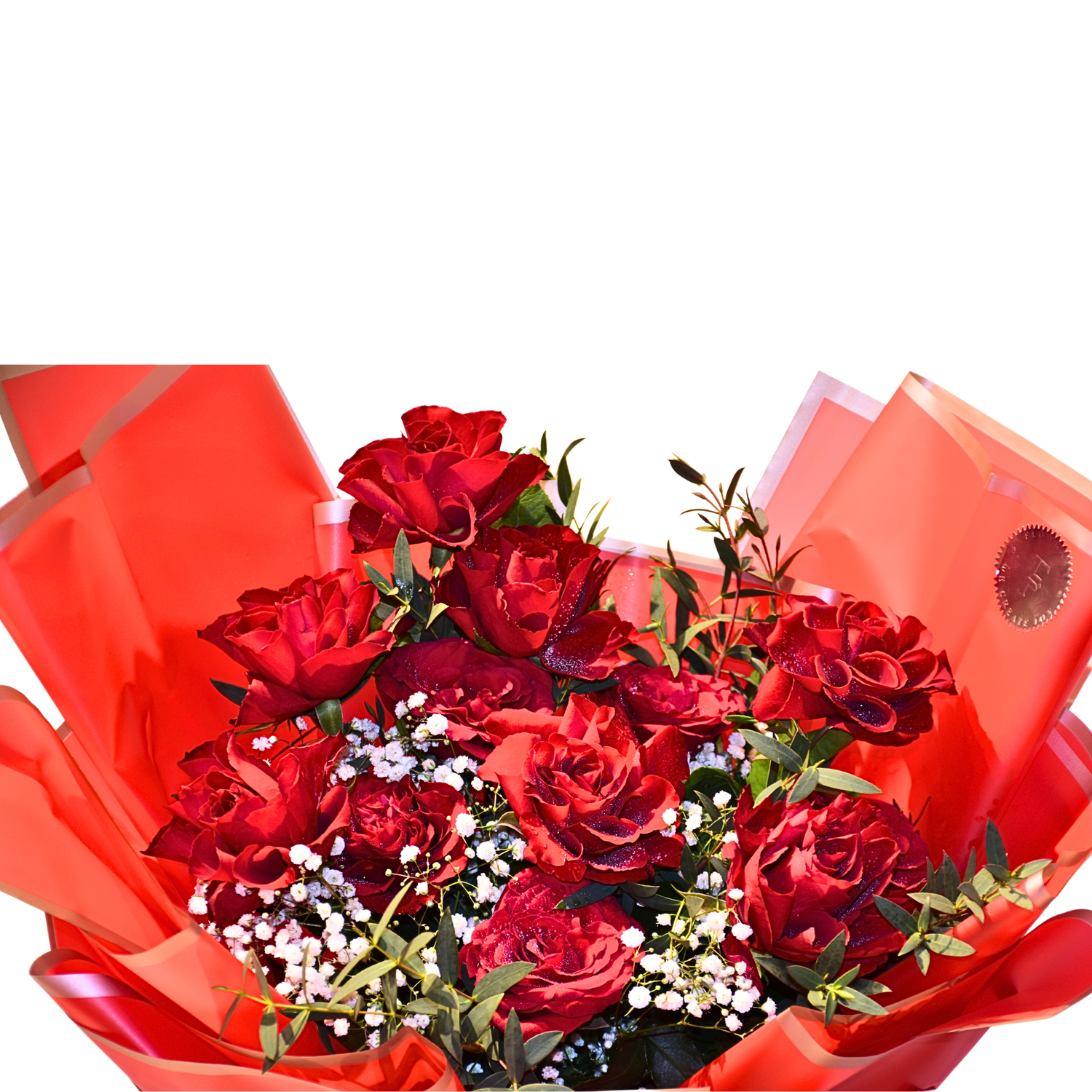 Radiant Scarlet Bouquet by Florawy