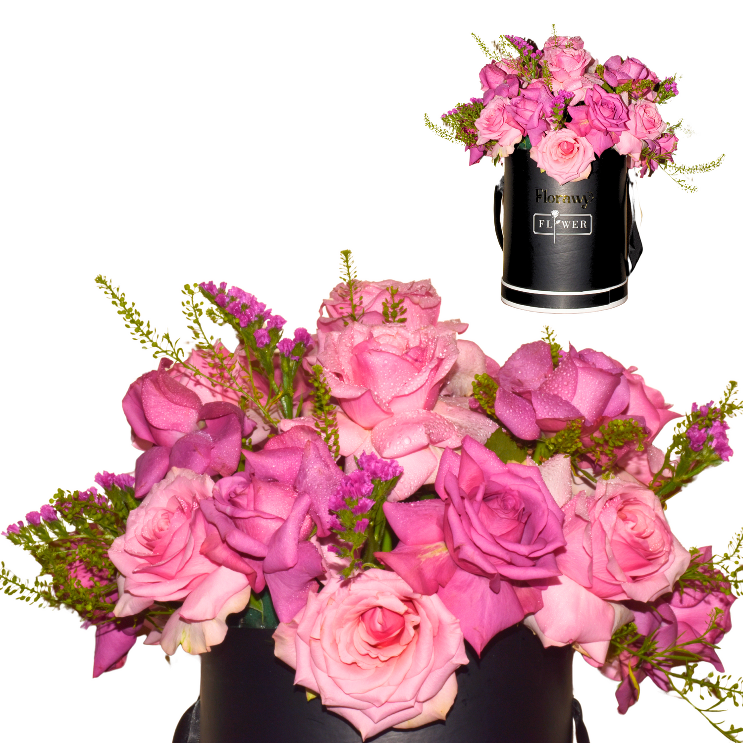 Rose Elegance – Premium Pink Rose Box Arrangement