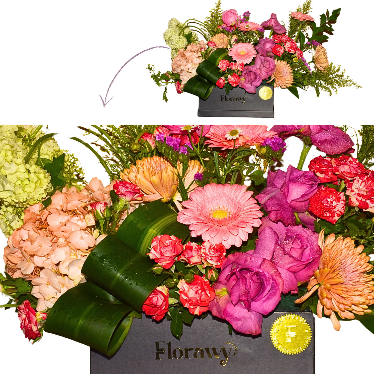 Floral Harmony – Premium Boxed Flower Arrangement