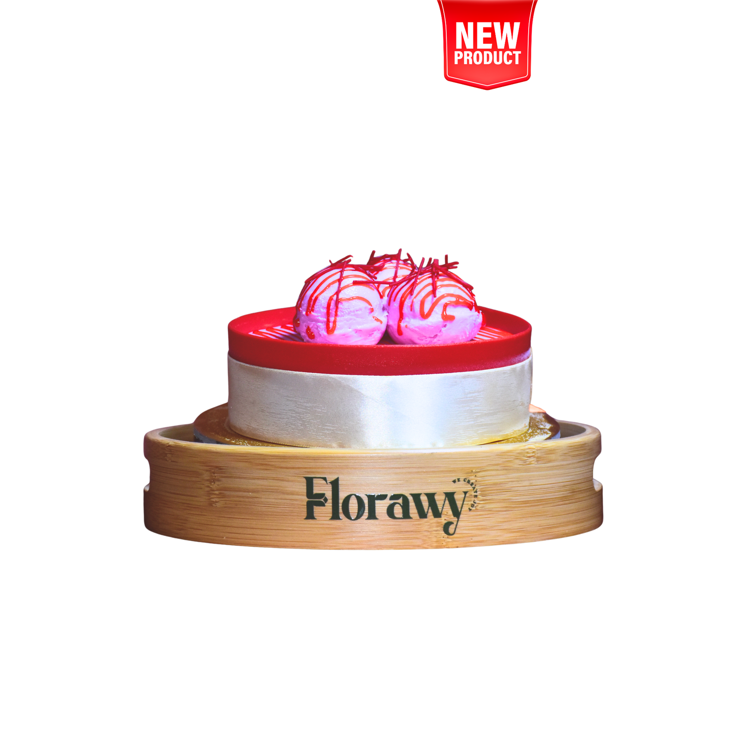 Blushberry Swirl – Strawberry Ice Cream Cake (500g)